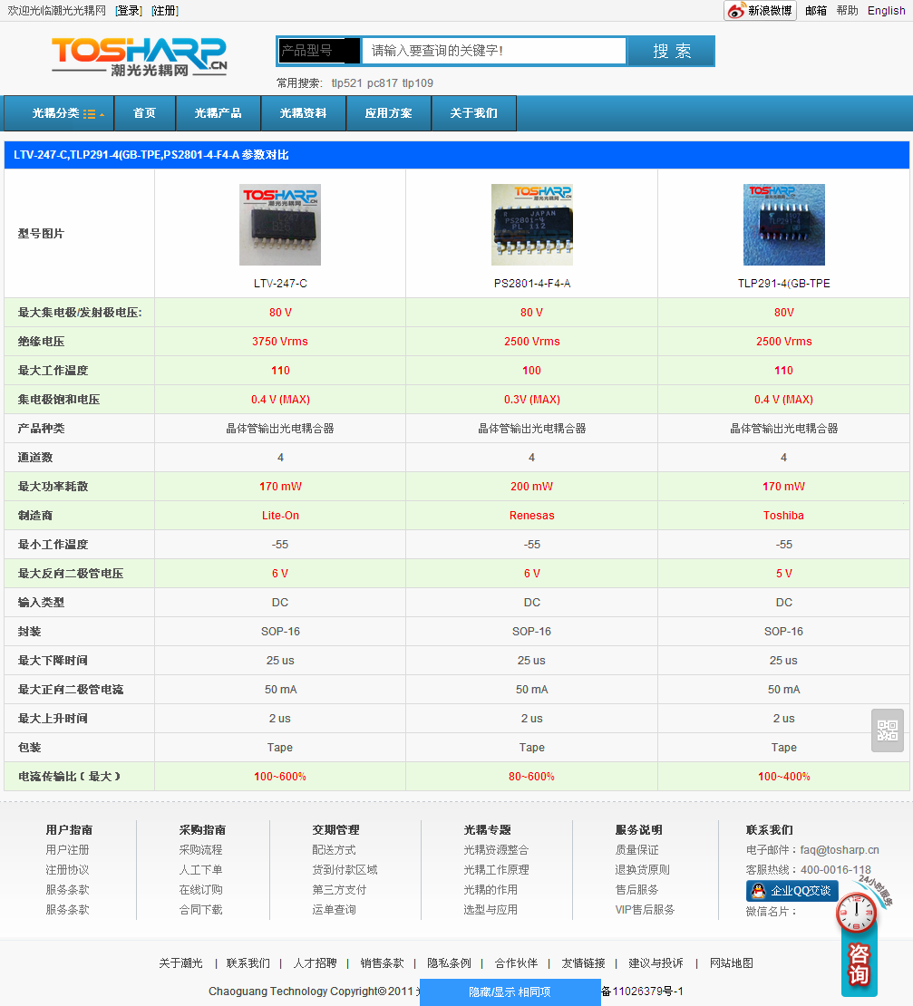 SOP封装晶体管输出光耦 (2).png SOP封装晶体管输出光耦 (2).png