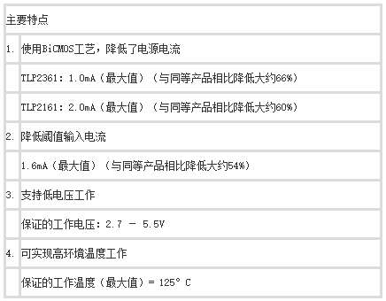 东芝新型号低功耗高速IC光耦:TLP2361,TLP2161 (1).png 东芝新型号低功耗高速IC光耦:TLP2361,TLP2161 (1).png